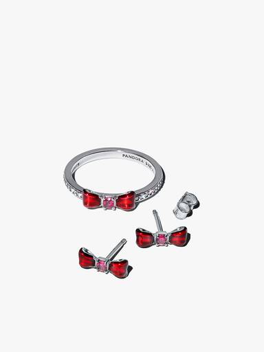 Disney Schneewittchen Schleife Ohrstecker & Ring Set