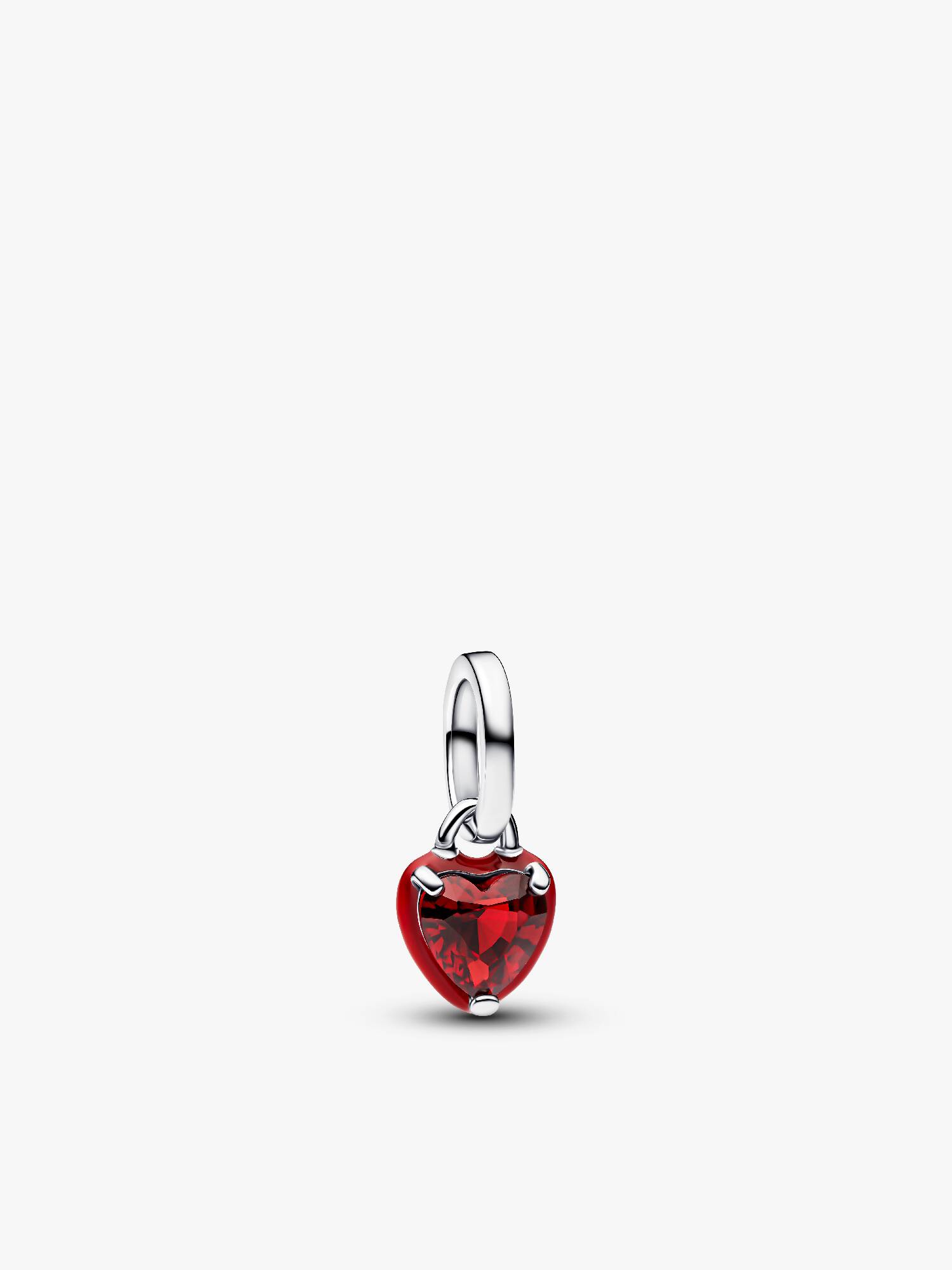 Rotes Chakra-Herz Mini-Charm-Anhänger