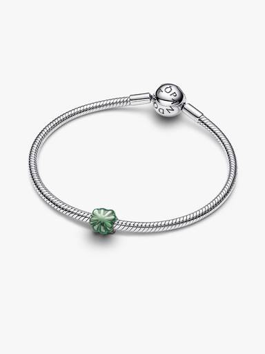Grünes Kleeblatt Mini-Charm