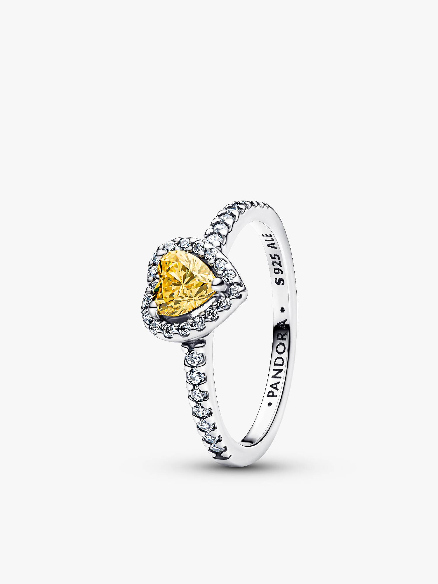 Funkelndes Erhabenes Herz Ring