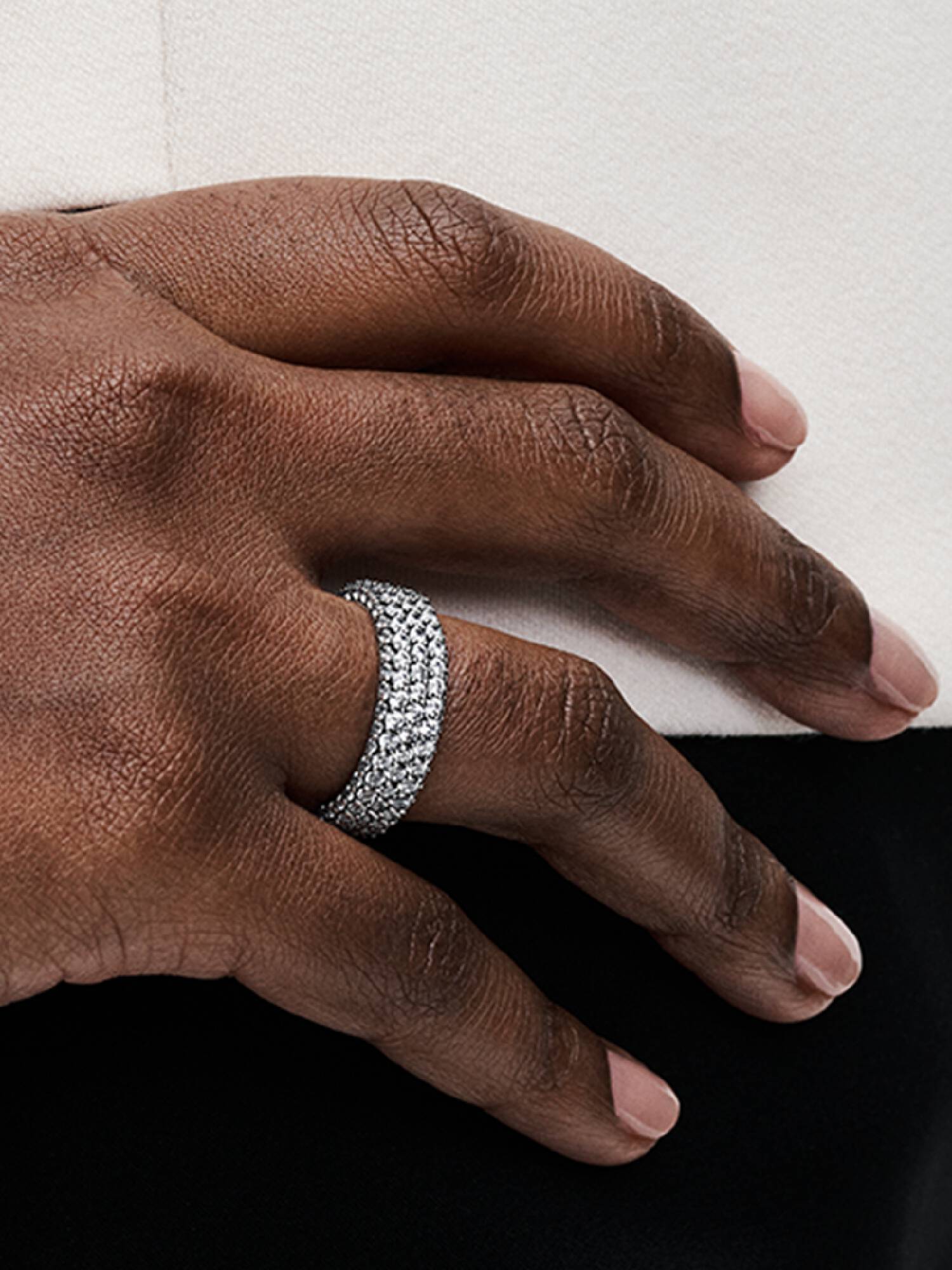 Pandora Timeless Dreireihiger Pavé Ring