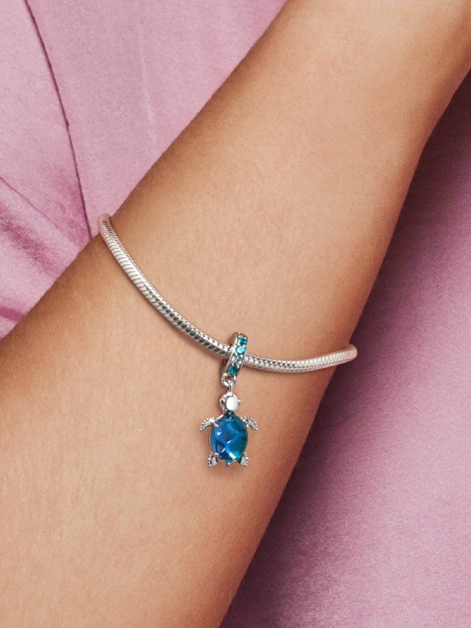 Meeresschildkröte Murano-Glas Charm-Anhänger