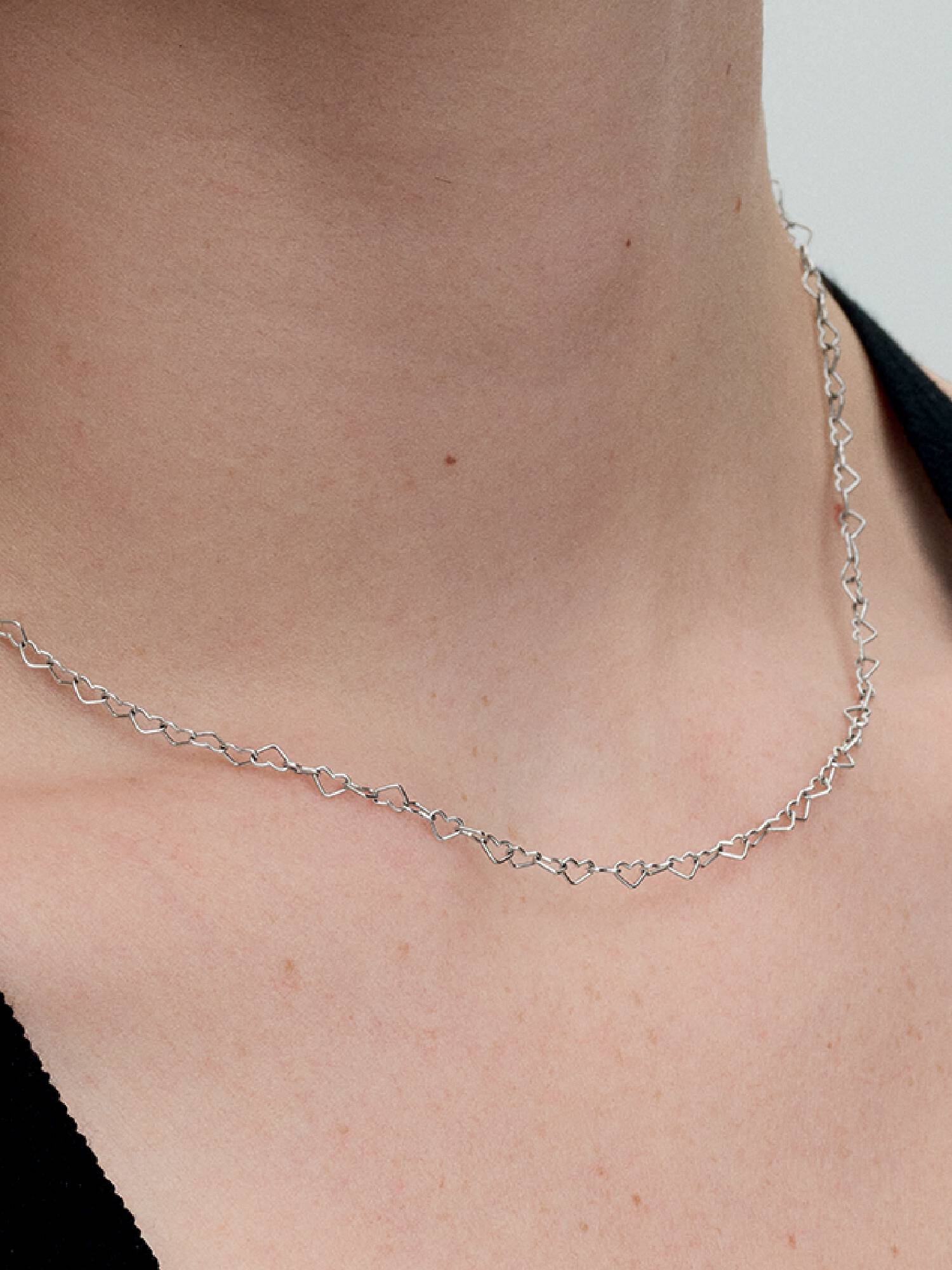 Verbundene Herzen Collier-Halskette