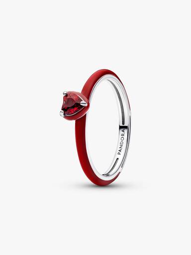 Rotes Chakra Herz Ring