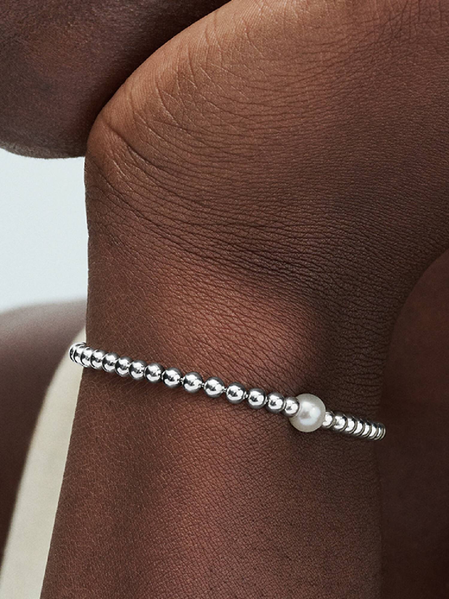 Behandelte Süßwasserzuchtperle & Kugeln Armband