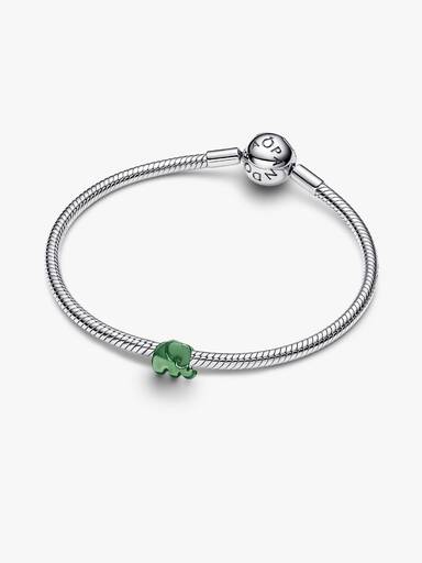 Grüner Elefant Mini-Charm