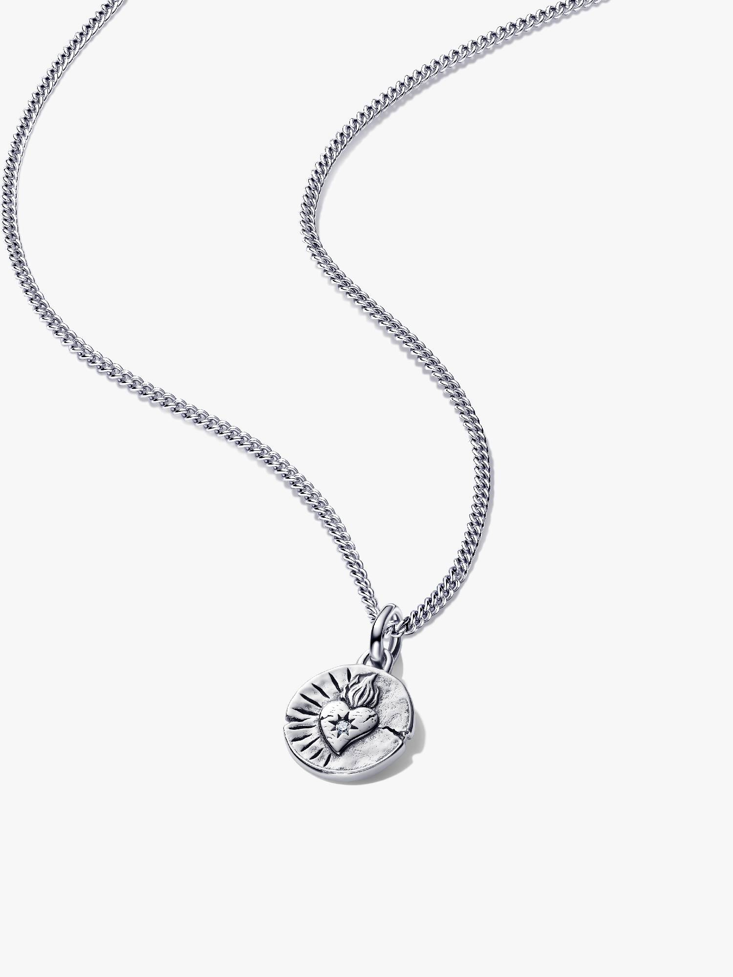 Halskettenset mit Herz Medaillon Charm