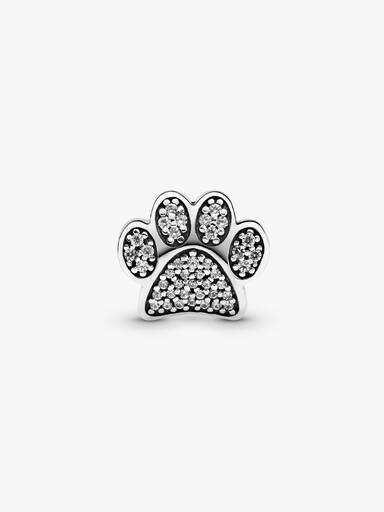 Funkelnder Pfotenabdruck Charm