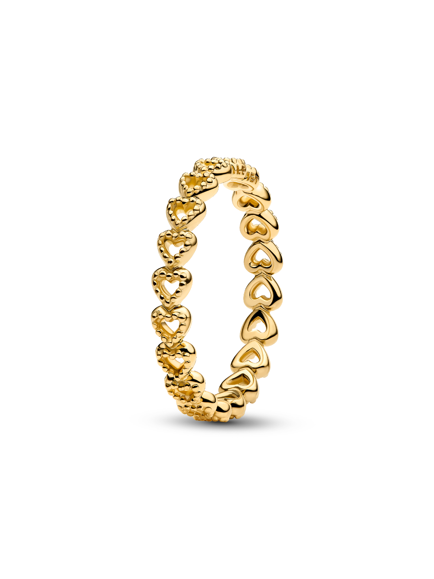 Gereihte Herzen Ring