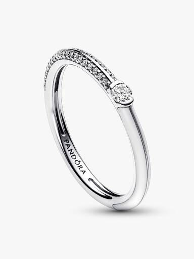Pandora ME Pavé & Weißer Doppelring
