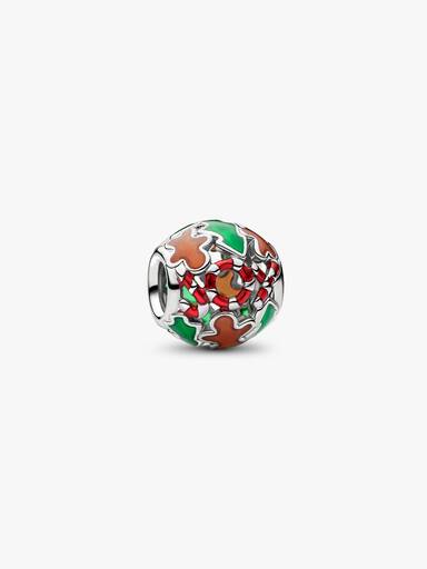 Weihnachtsfreude Offen gearbeitetes Charm