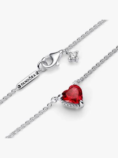 Funkelnder Herförmiger Strahlenkranz Collier-Halskette