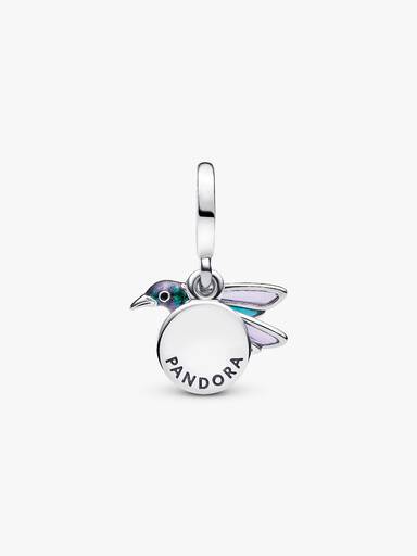 Kolibri Doppelter Charm-Anhänger