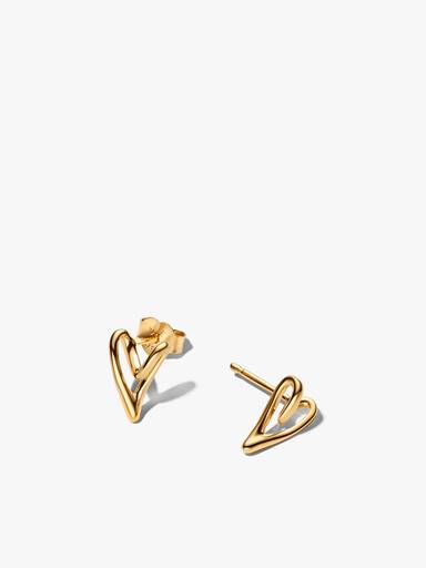 Mini Herzen Kette & Ohrring Schmuckset