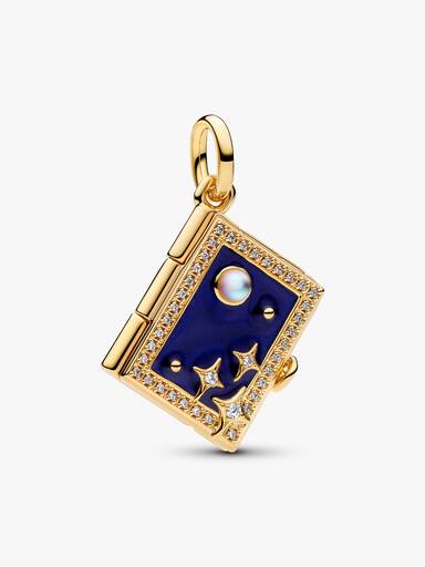 Gravierbares Zauberbuch Charm-Anhänger