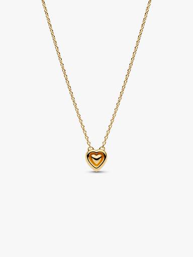 Gravierbares Herz Strahlenkranz Collier-Halskette