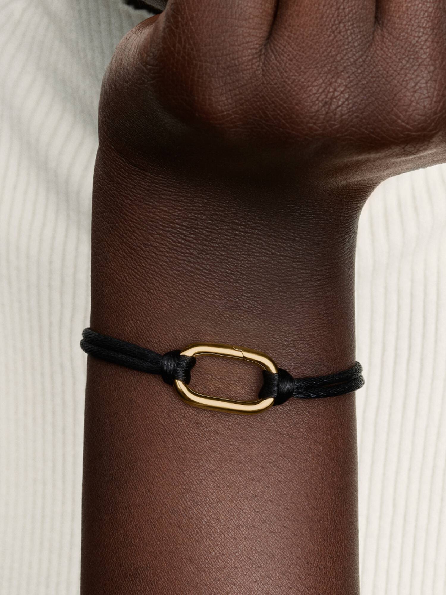 Aufklappbares Glied Kordel Armband