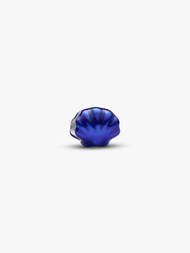 Blaue Muschel Mini-Charm