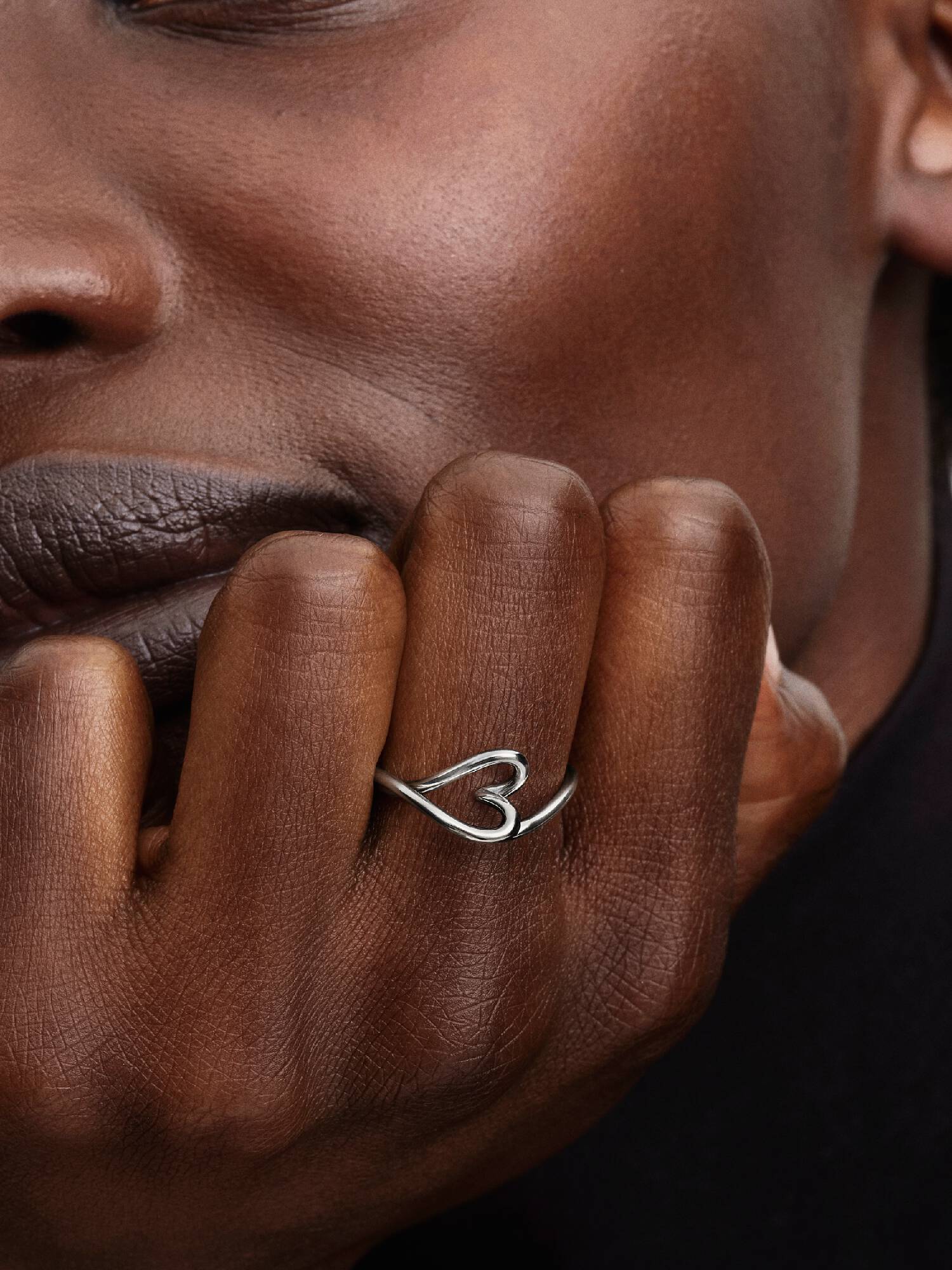 Organisch Geformtes Herz Kleiner Ring
