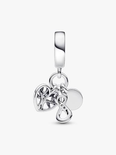 Family Infinity Triple Charm-Anhänger