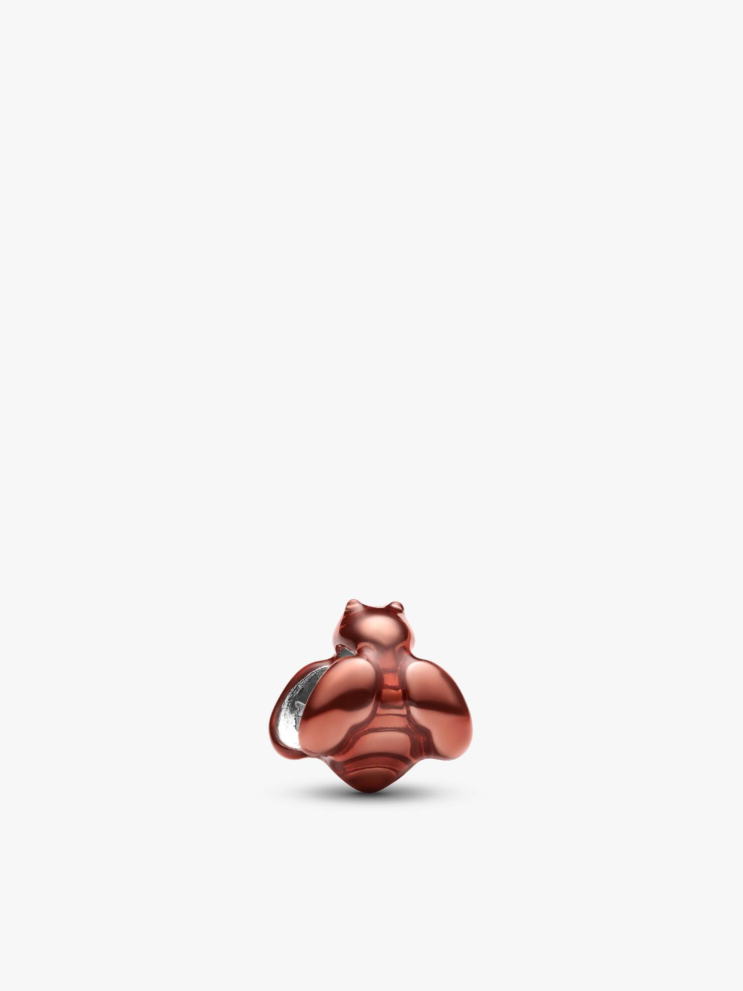 Orangefarbene Biene Mini-Charm