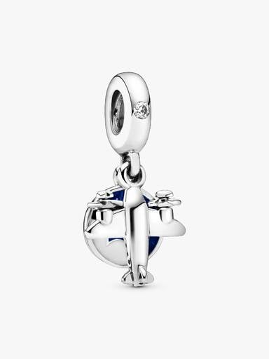 Propeller-Flugzeug Charm-Anhänger