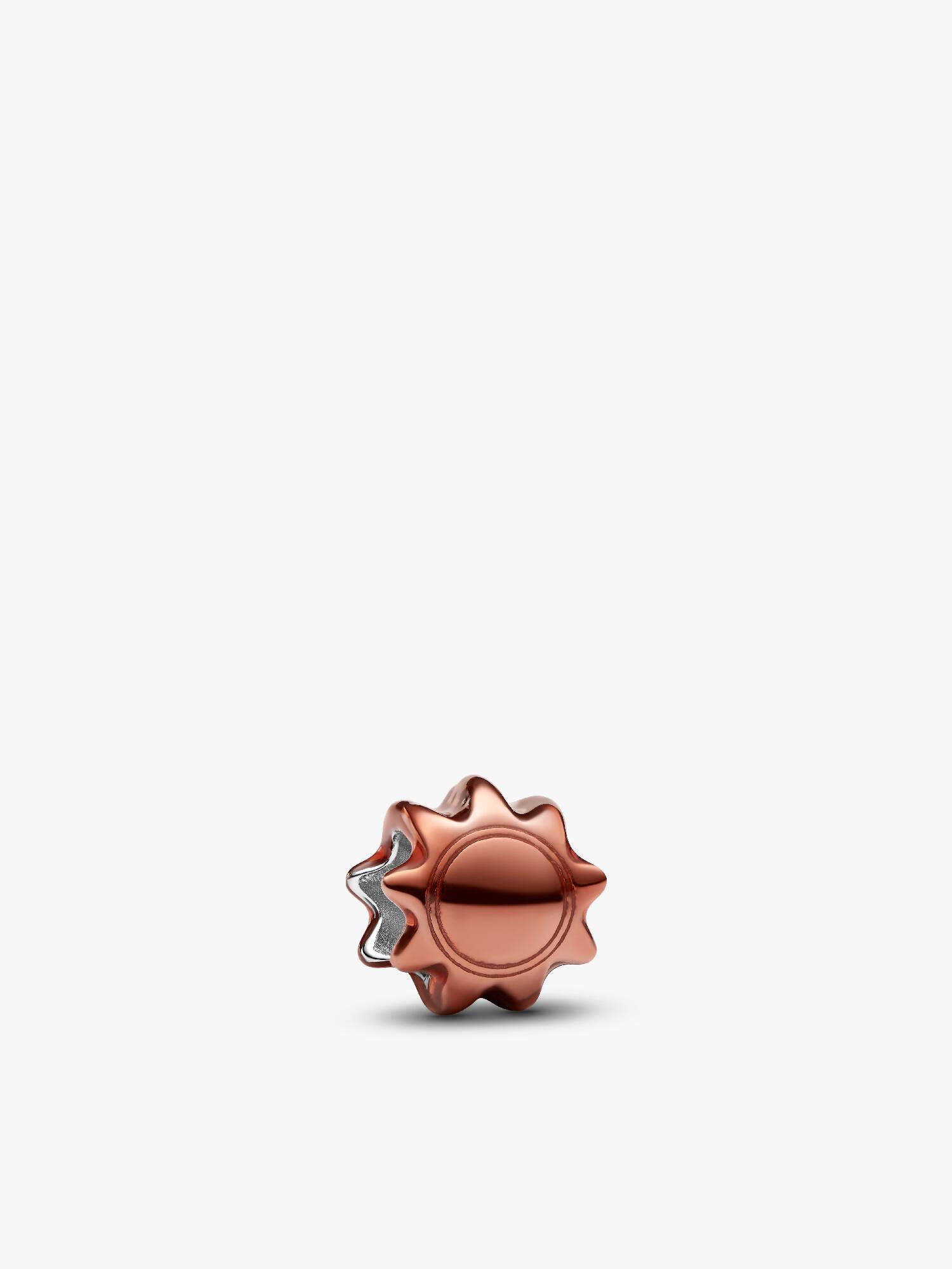 Orangefarbene Sonne Mini-Charm