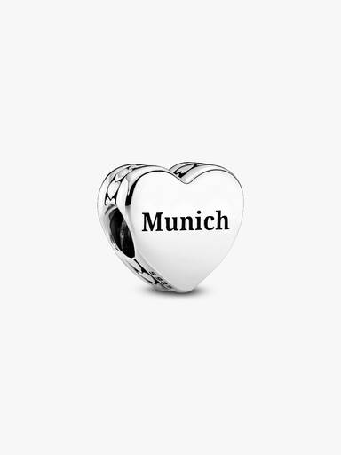 München Skyline Herz Charm
