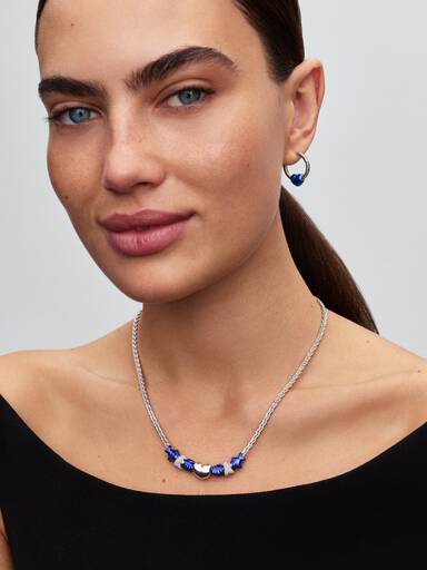 Blaue Muschel Mini-Charm