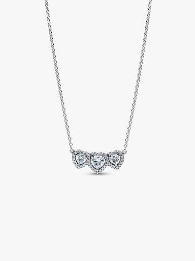 Strahlenkranz Herz Trilogie Collier-Halskette