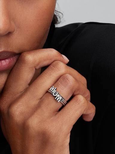 MUM Buchstaben Teilbarer Ring