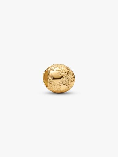 Strukturierter Globus Mini-Charm