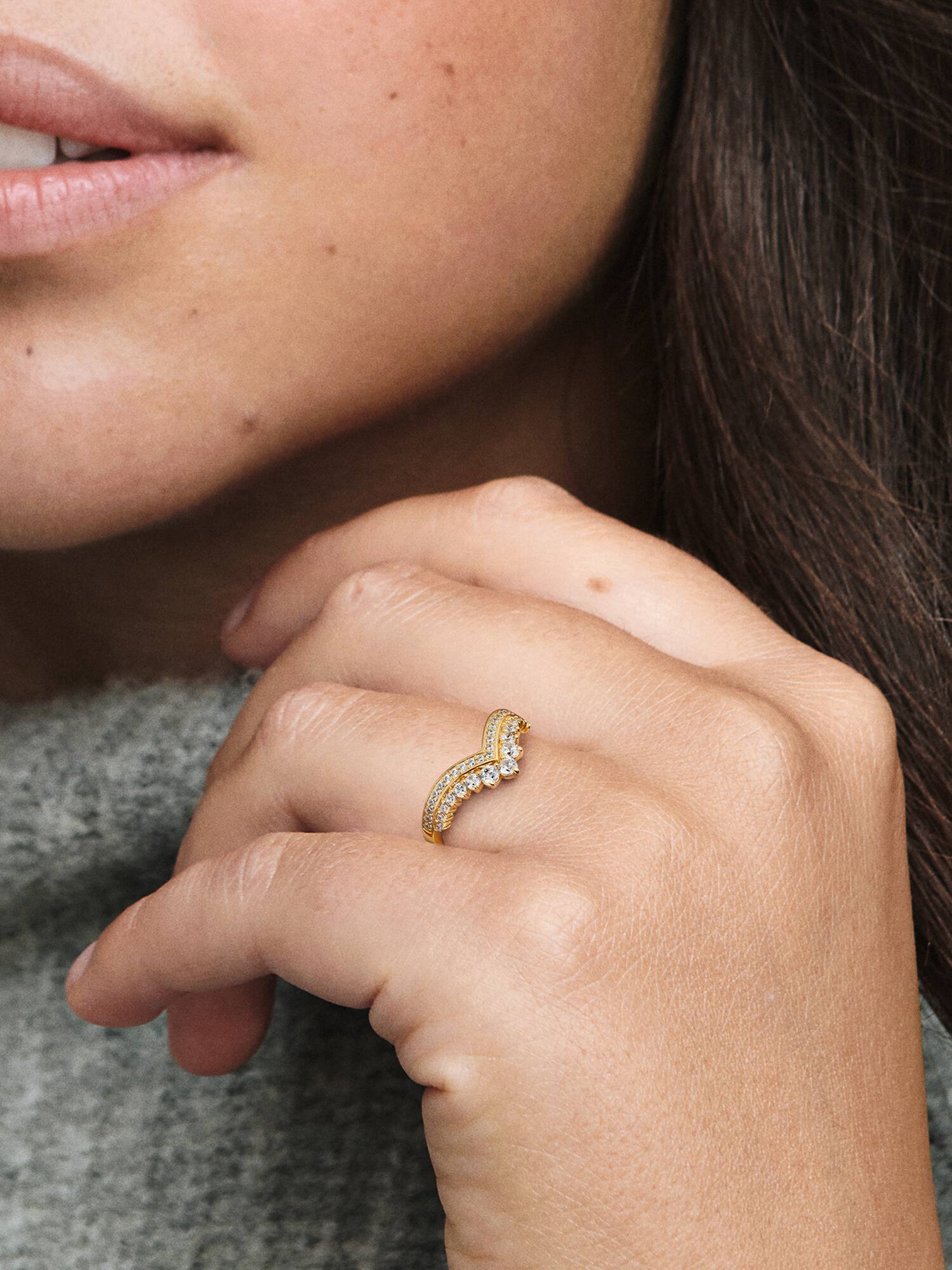 Pandora Timeless Wishbone Diadem Ring