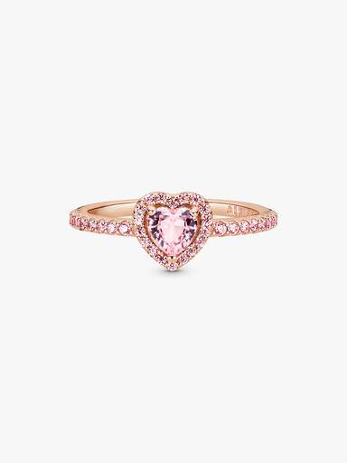 Funkelndes Erhabenes Herz Ring