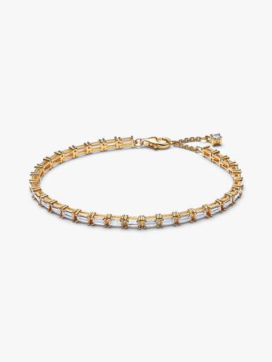 Funkelndes Baguette Tennisarmband