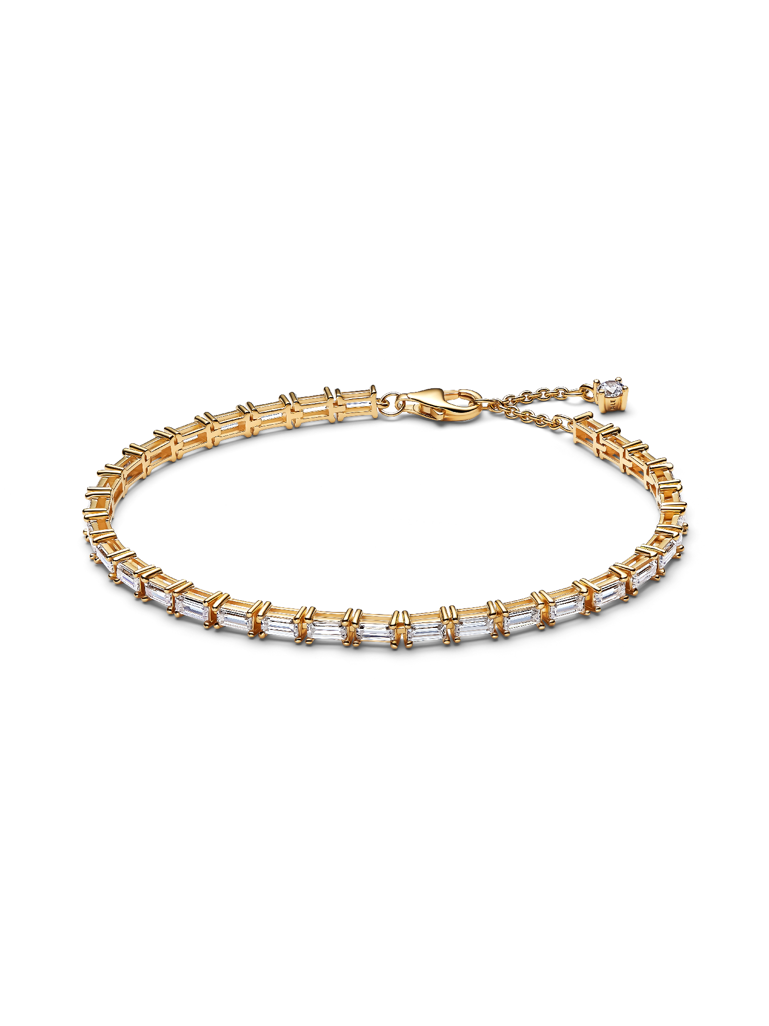 Funkelndes Baguette Tennisarmband