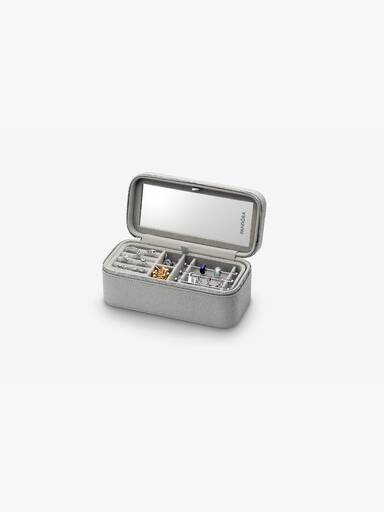 Kleine graue Schmuckbox