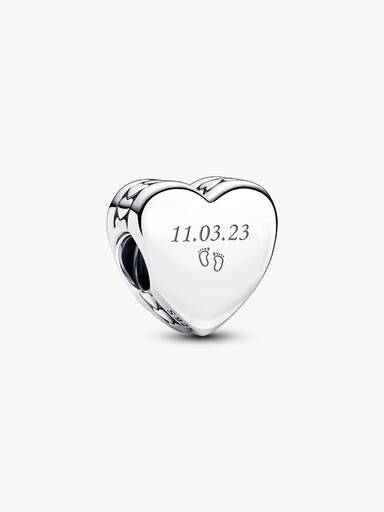 Gravierbares Herz Charm