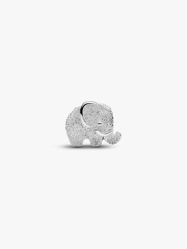 Strukturierter Elefant Mini-Charm