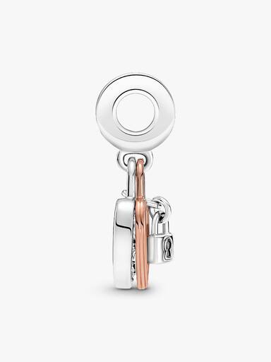 Herzschloss Doppelter Charm-Anhänger