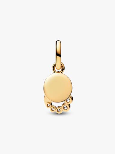 Haken mit lackierter Perle Charm-Anhänger