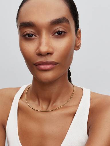 Runde Choker-Halskette