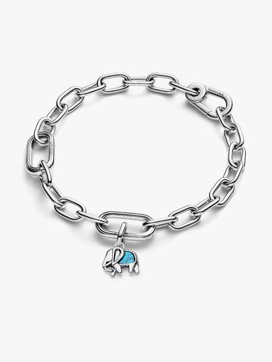 Türkisfarbener Elefant Mini-Charm-Anhänger