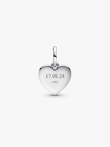 Gravierbarer Love-Herz Charm-Anhänger