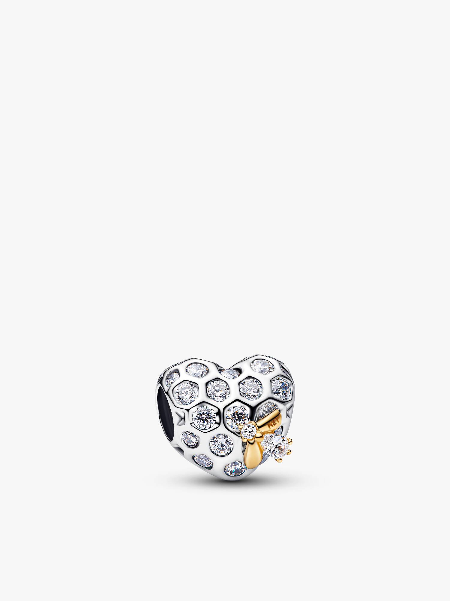 Bridgerton Bienenwabe & Biene Herz Charm