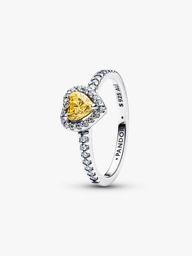 Funkelndes Erhabenes Herz Ring