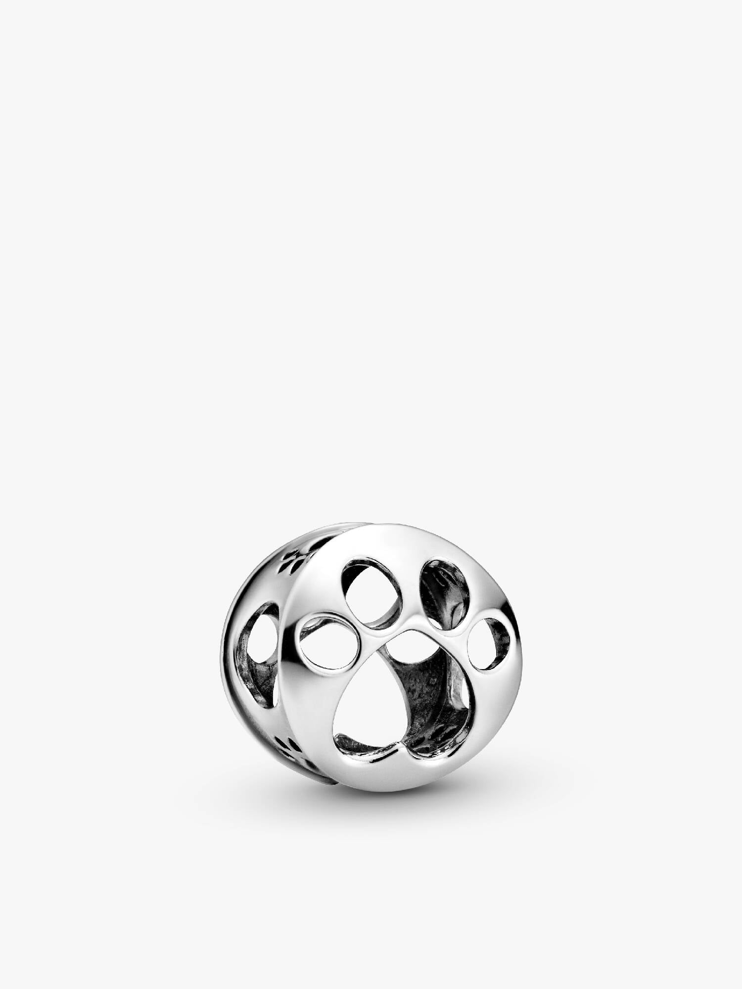 Offen gearbeiteter Hundepfotenabdruck Charm