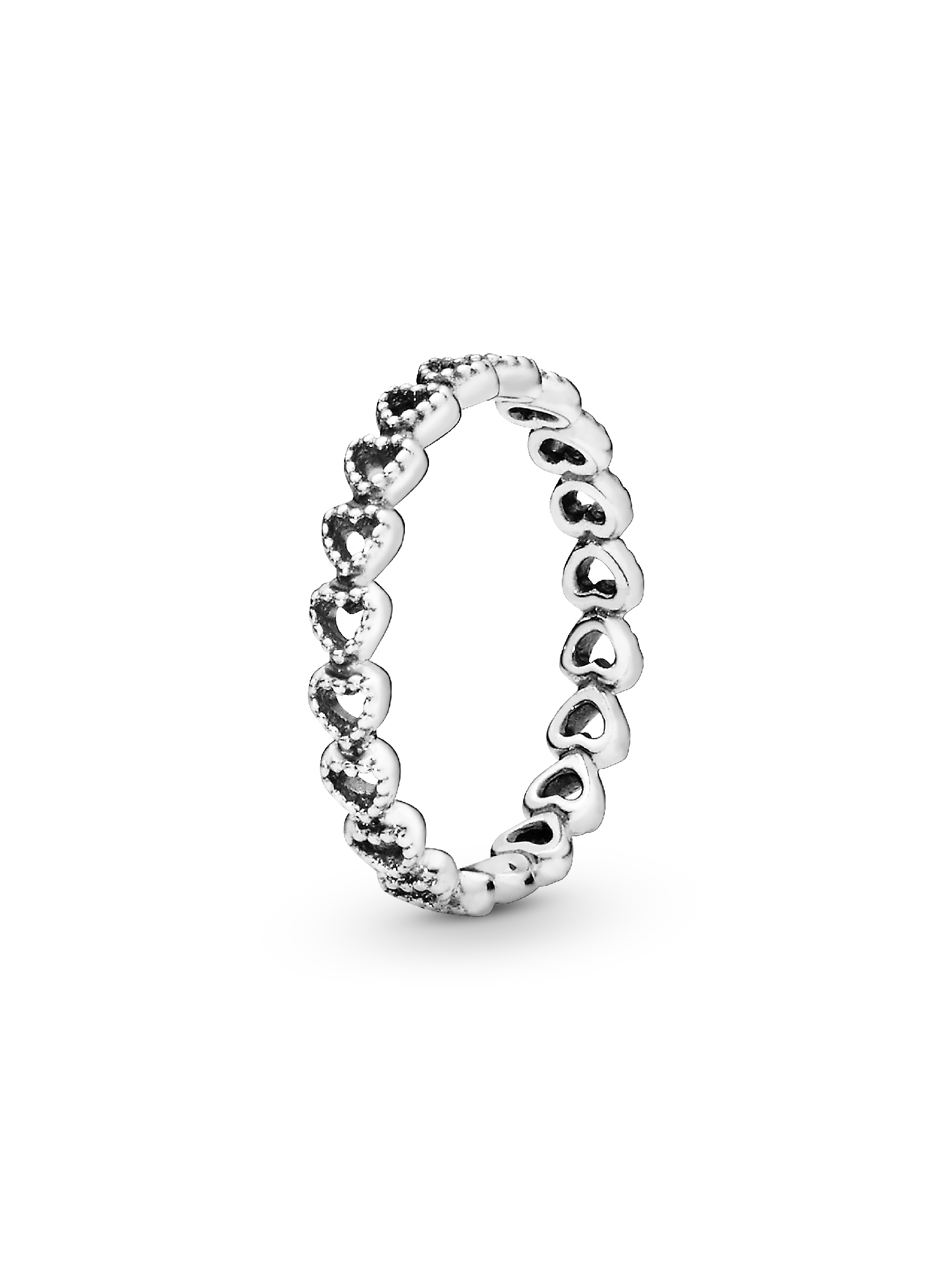 Gereihte Herzen Ring
