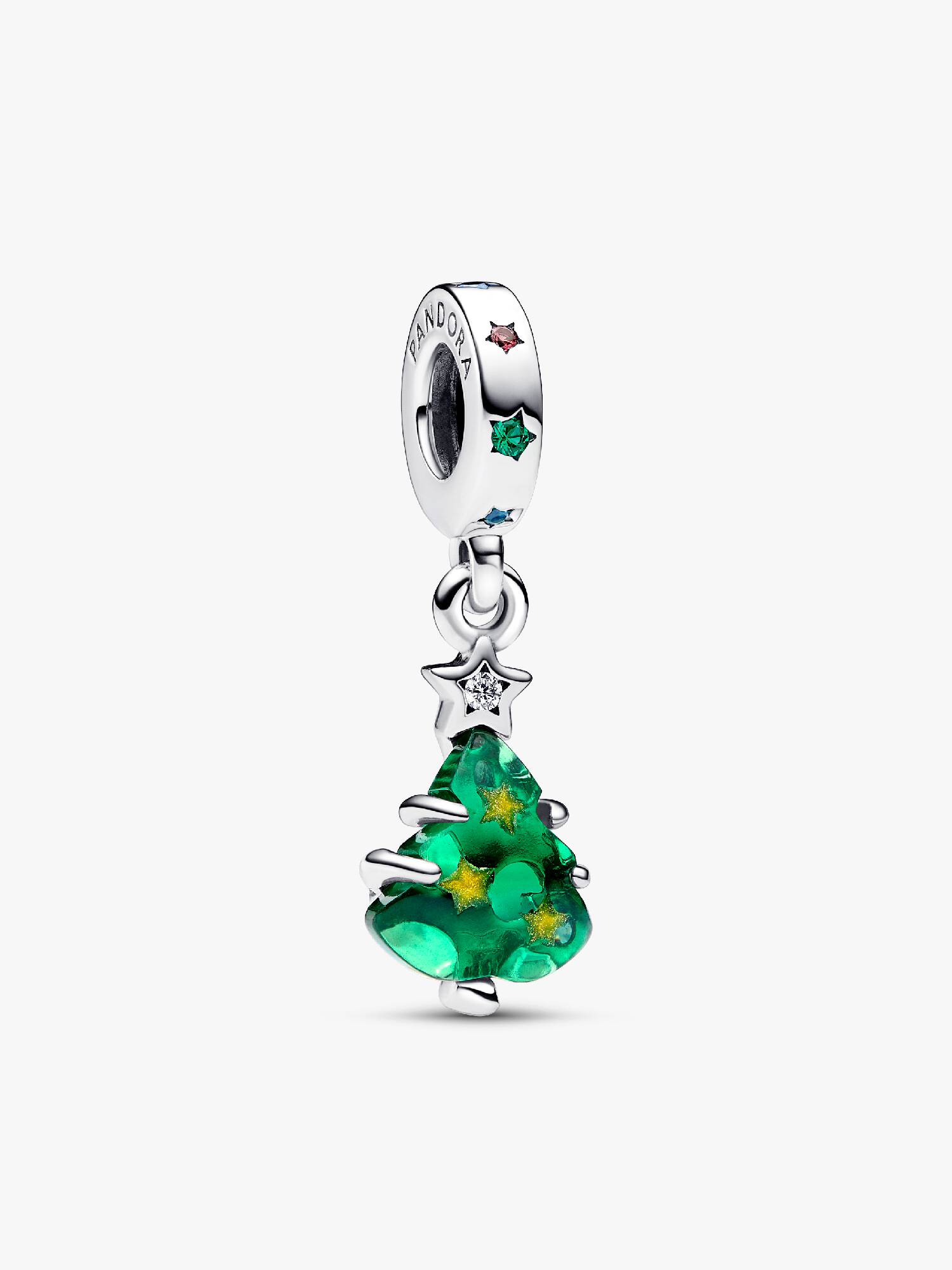 Funkelnder Weihnachtsbaum Charm-Anhänger