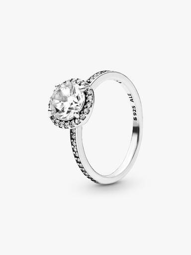 Runder Funkelnder Ring